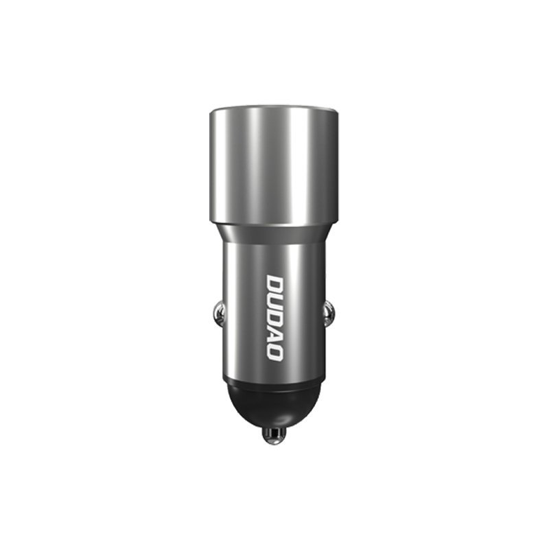 DUDAO Dudao 22.5W USB-C / USB-A QC PD Billaddare Snabbladdning Grå