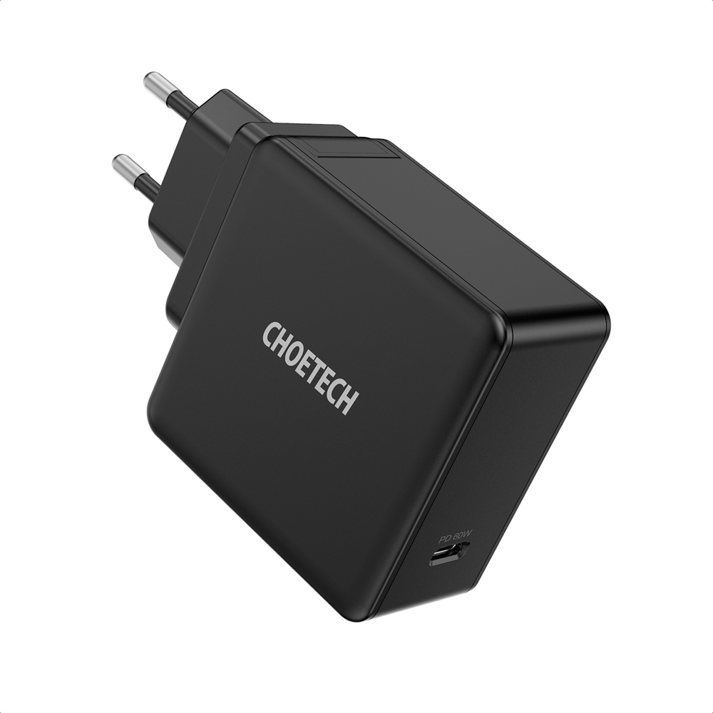 Choetech Choetech 60W USB-C PD Väggladdare Snabbladdning Svart