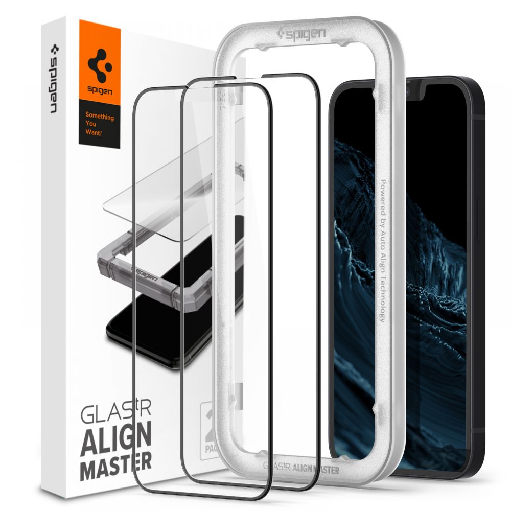Spigen Spigen iPhone 17e/16e/14/13/13 Pro 2-PACK ALM Heltäckande Skärmskydd