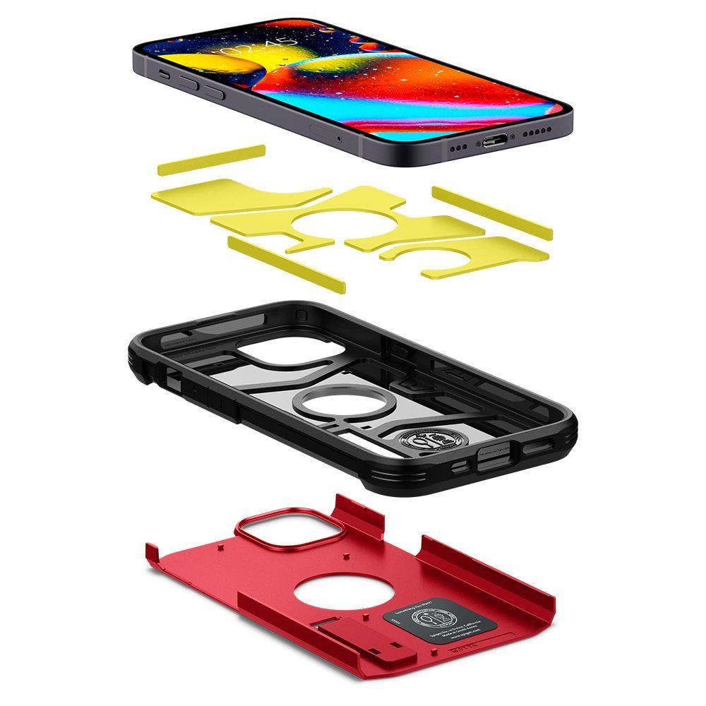 Spigen Spigen iPhone 13 Skal Tough Armor Röd