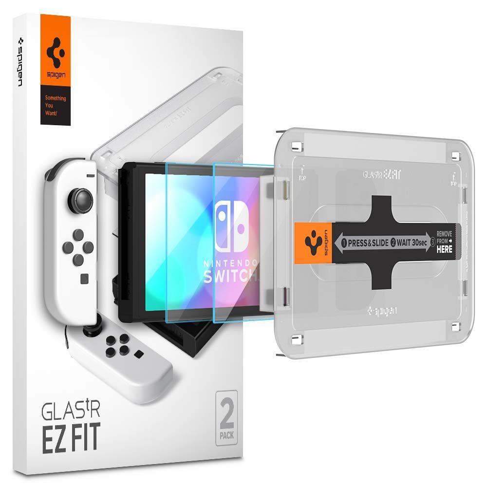 Spigen Spigen Nintendo Switch OLED 2-PACK 