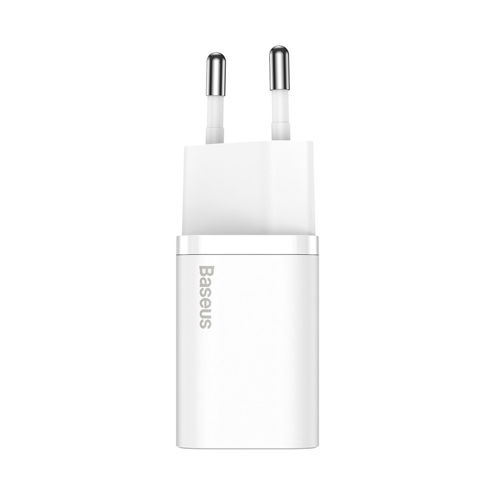 BASEUS Baseus Super Si 25W PD QC Väggladdare USB-C Vit