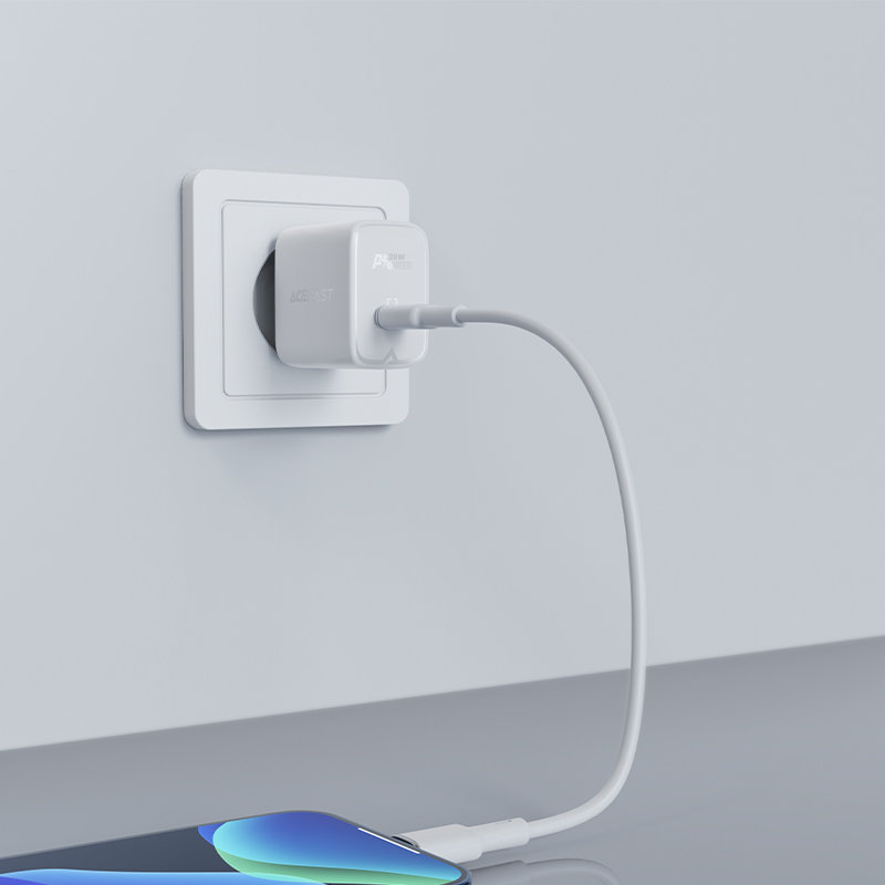 Acefast Acefast 20W PD USB-C Snabbladdare Väggladdare Vit