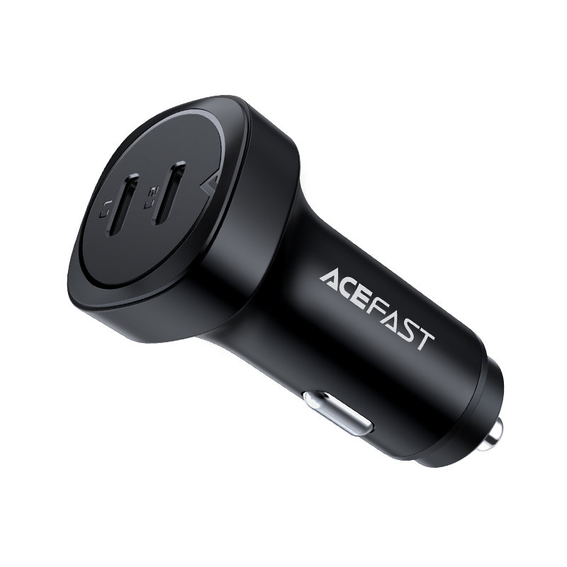 Acefast Acefast 72W PD PPS QC Billaddare 2x USB-C Svart