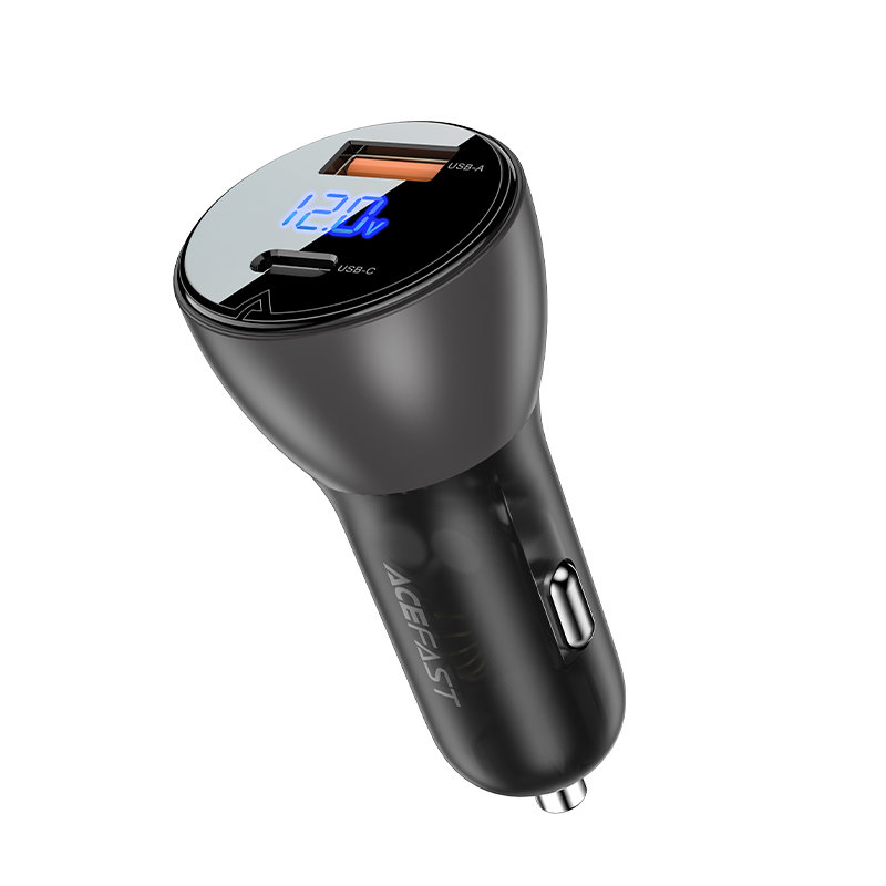Acefast Acefast 63W PD PPS QC Billaddare USB-C / USB-A Svart