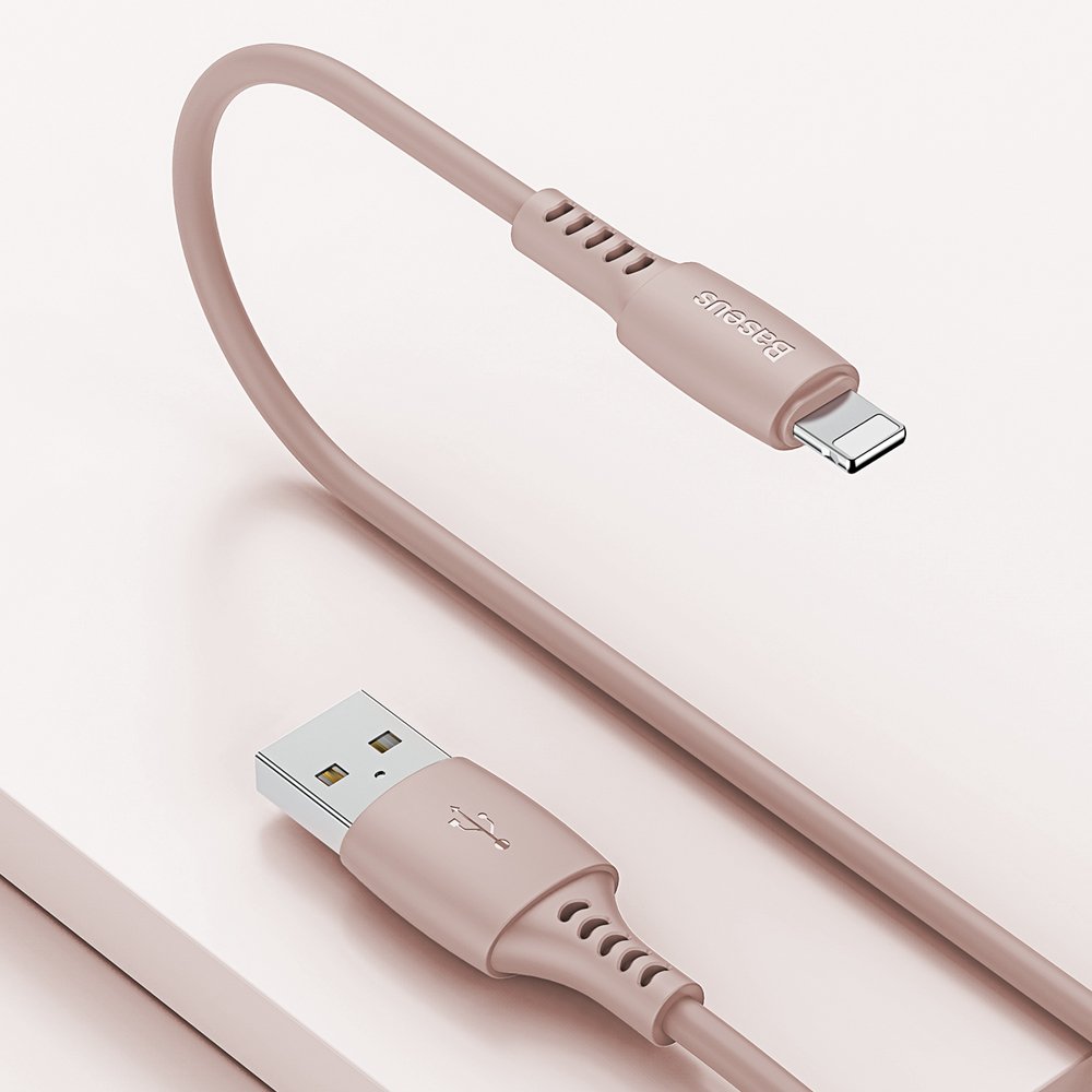 BASEUS BASEUS 1.2m Lightning Kabel 2.4A - Rosa