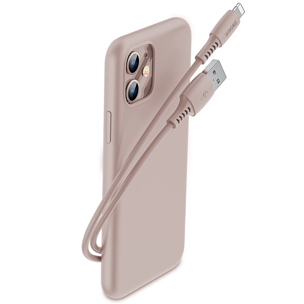 BASEUS BASEUS 1.2m Lightning Kabel 2.4A - Rosa