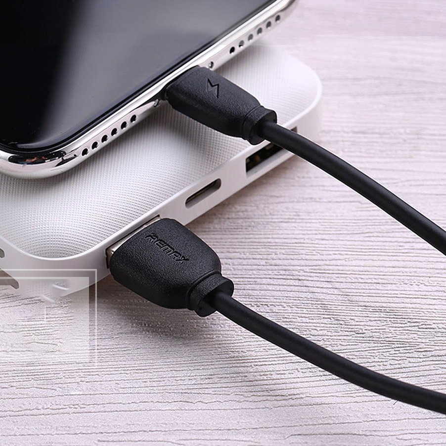 REMAX Remax 2.1A 1m Lightning Kabel - Svart