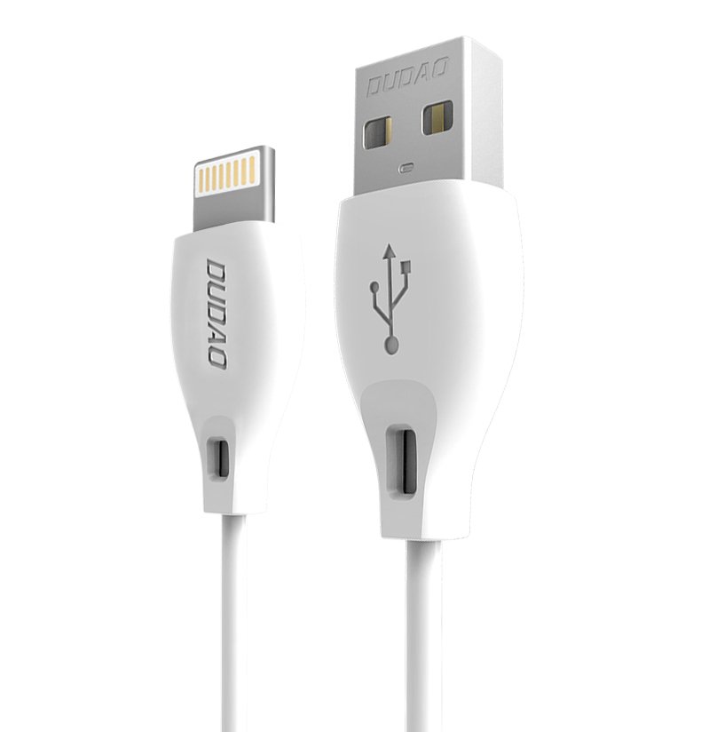 DUDAO Dudao 2m Lightning Kabel 2.4A - Vit