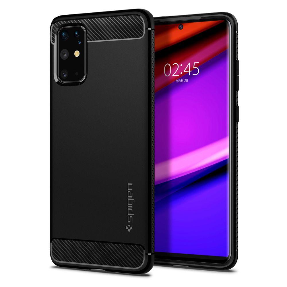 Spigen Samsung Galaxy S20 Plus - Spigen Rugged Armor - Matt Svart