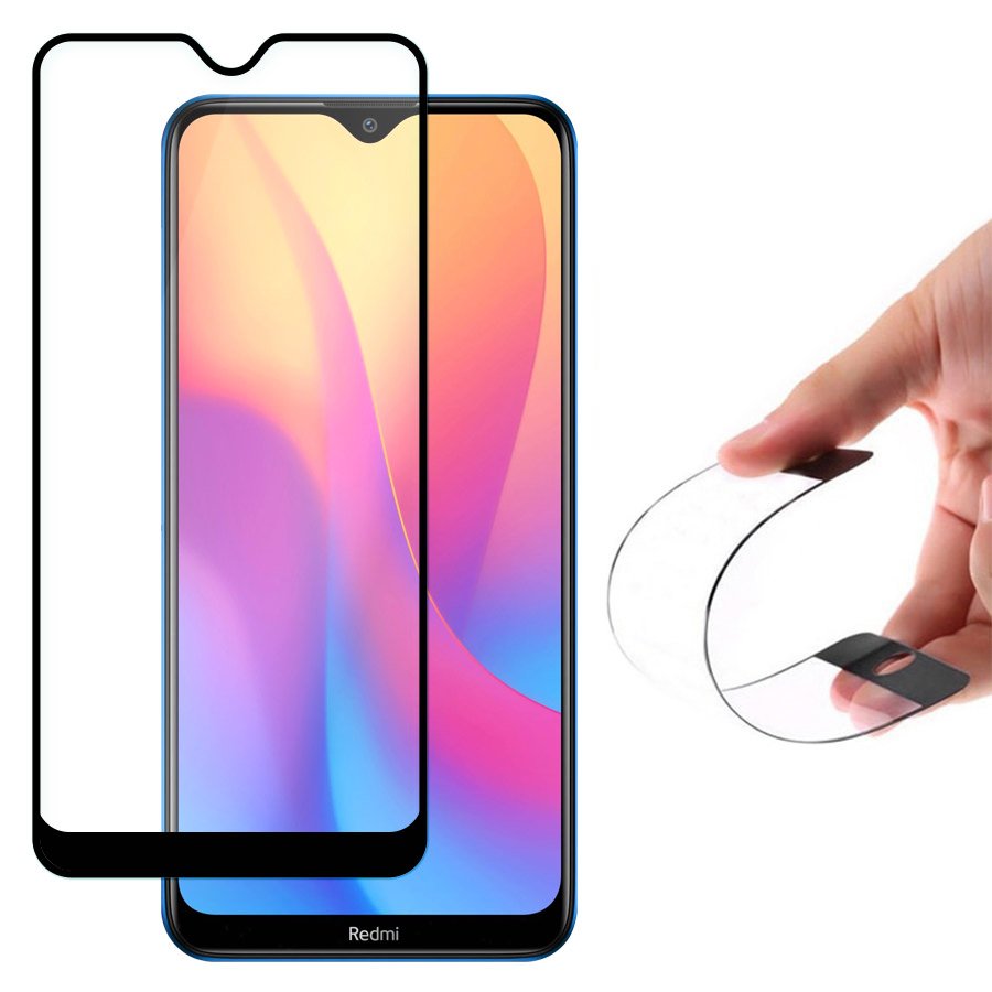 Wozinsky Xiaomi Redmi 8A - Wozinsky Nano Flex Härdat Glas - Svart