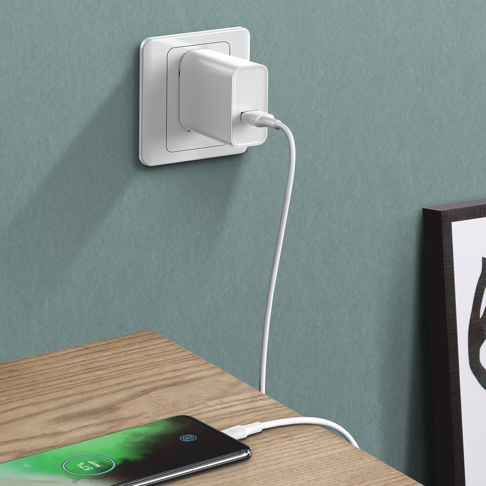 BASEUS Baseus VOOC 1m 5A USB-C QC3.0 Kabel - Vit