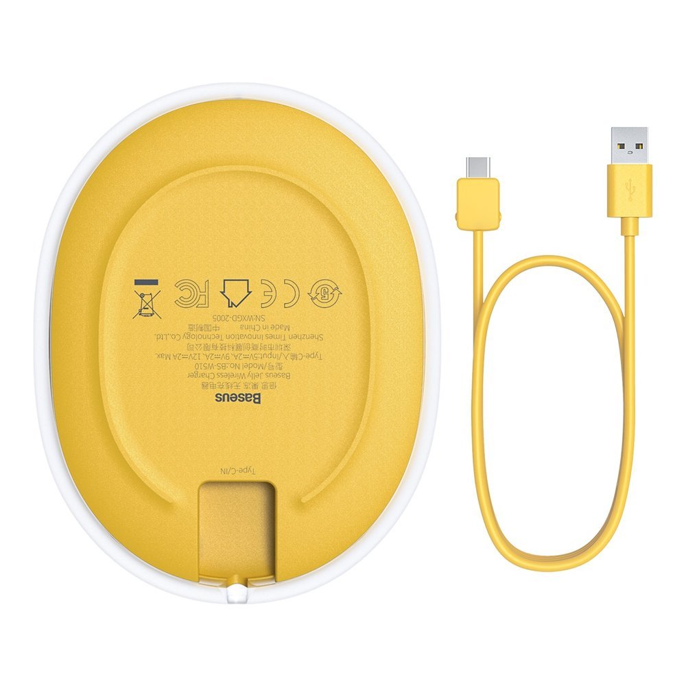 BASEUS Baseus Jelly 15W Qi Trådlös Laddare - Gul