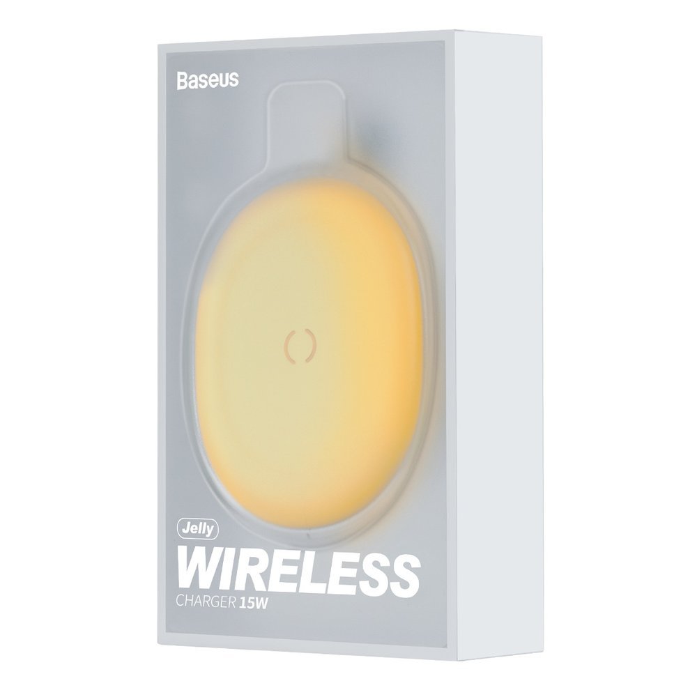 BASEUS Baseus Jelly 15W Qi Trådlös Laddare - Gul