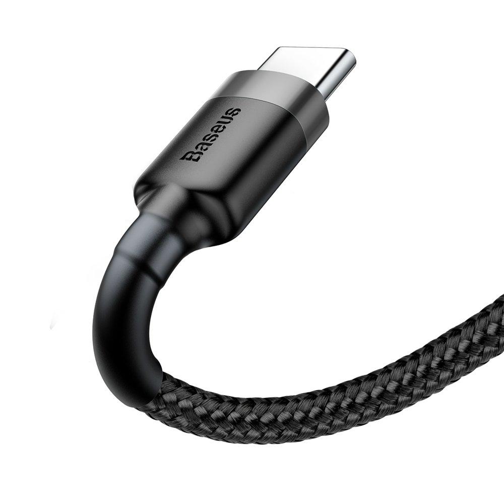 BASEUS Baseus Cafule 3m USB-C QC3.0 Laddningskabel - Svart/Grå