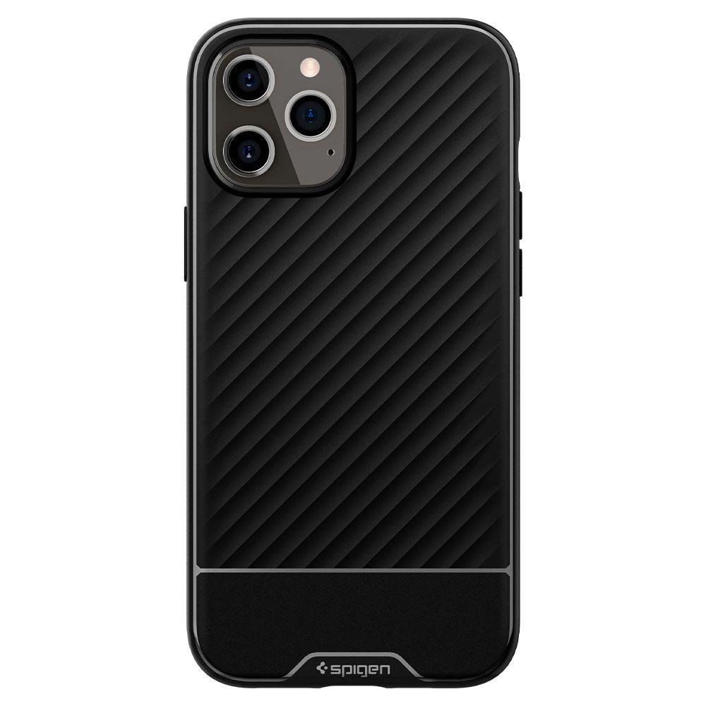 Spigen iPhone 12 / 12 Pro - Spigen Core Armor Skal - Svart
