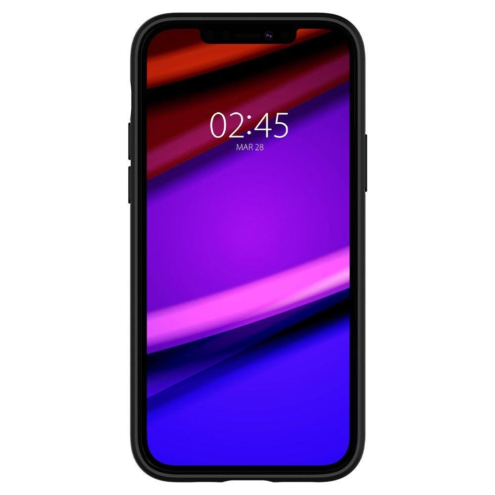 Spigen iPhone 12 / 12 Pro - Spigen Core Armor Skal - Svart