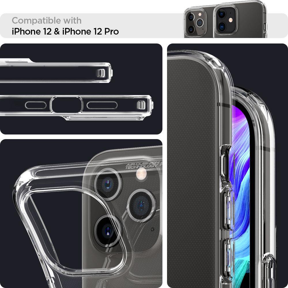 Spigen iPhone 12 / 12 Pro - Spigen Liquid Crystal Clear Skal