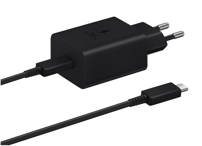 Samsung Samsung Original 45W 5A USB-C Laddare EP-TA845 Inkl. 1.8m USB-C Kabel Svart