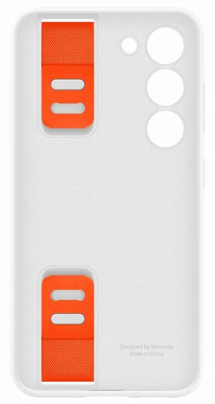 Samsung Samsung Galaxy S23 Skal Silicone with Strap Vit