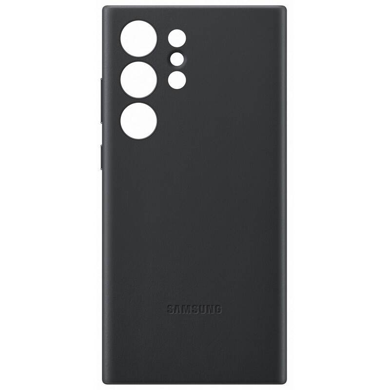 Samsung Samsung Galaxy S23 Ultra Skal Leather Cover Svart