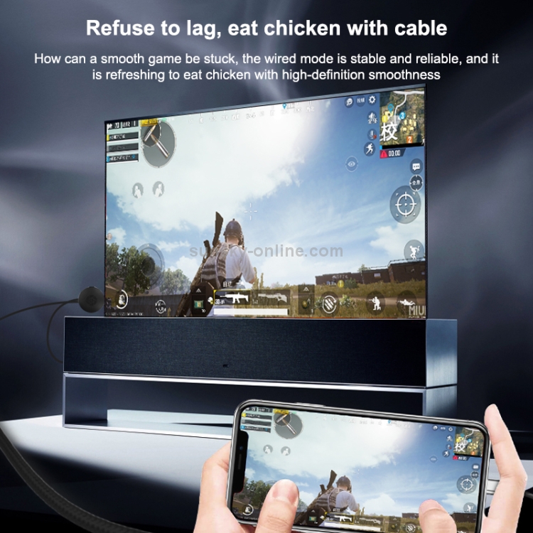 MiraCast WiFi AirPlay 1080p HD HDMI-Mottagare Svart
