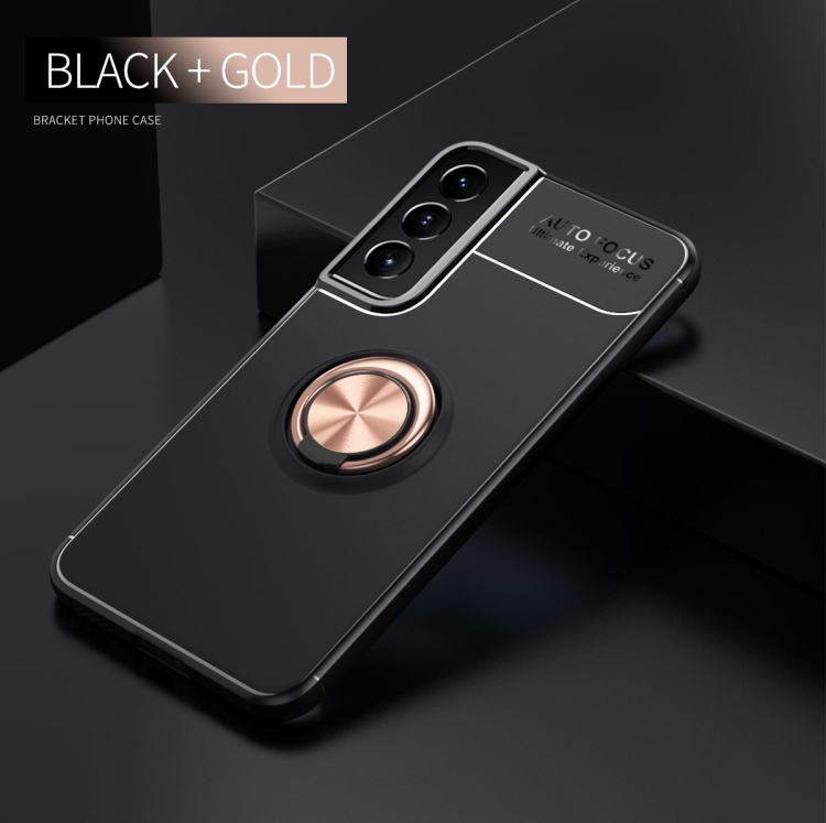  Samsung Galaxy S22 Skal Ring Svart/Roséguld