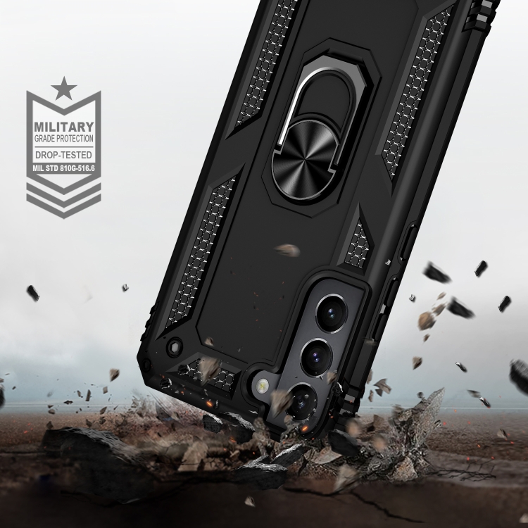 Samsung Galaxy S22 Skal Ring Armor Hybrid Svart