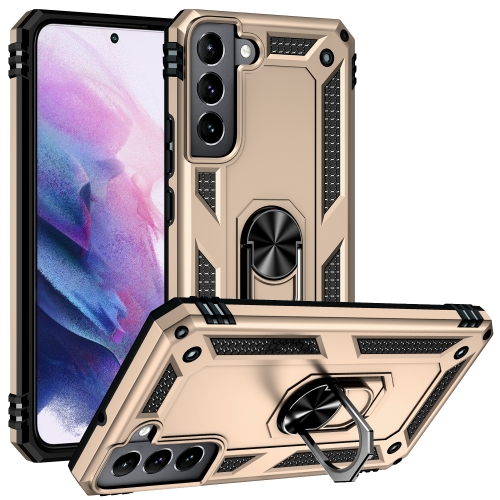  Samsung Galaxy S22 Skal Ring Armor Hybrid Guld