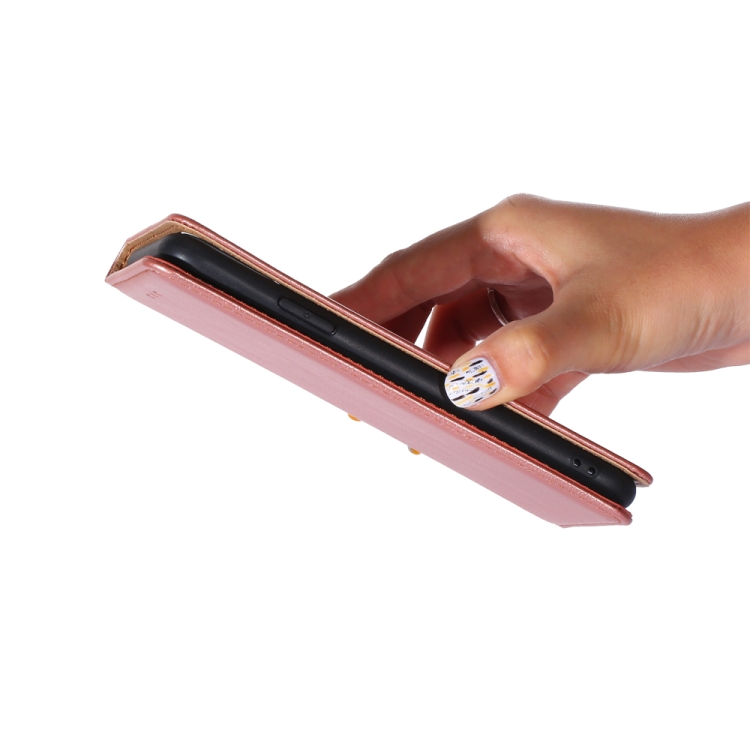  Samsung Galaxy S22 Fodral Flip Läder Roséguld