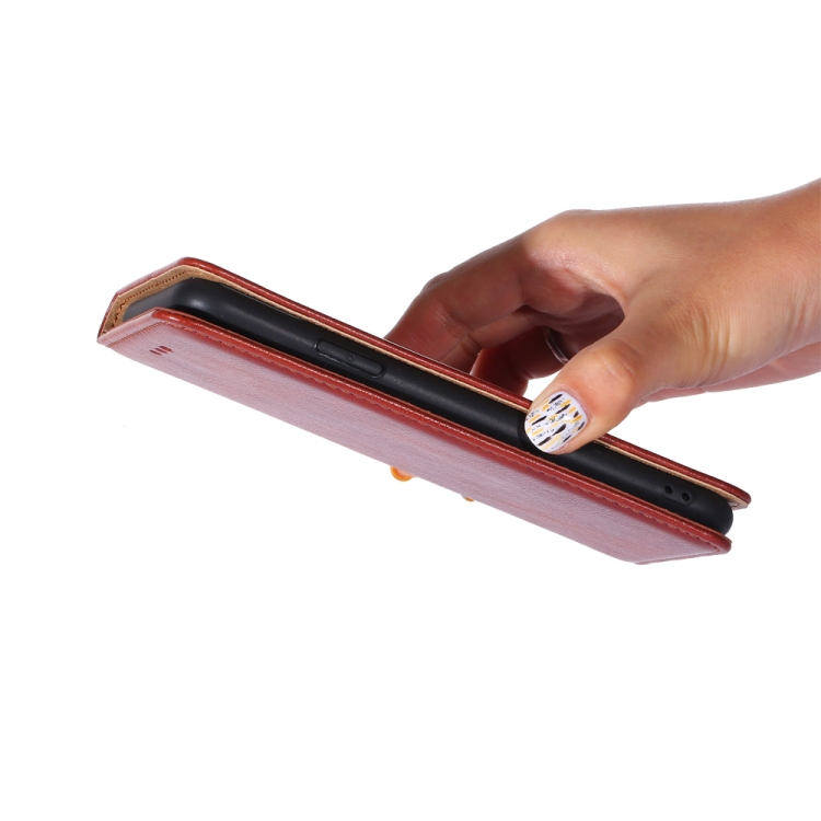  Samsung Galaxy S22 Fodral Flip Läder Brun