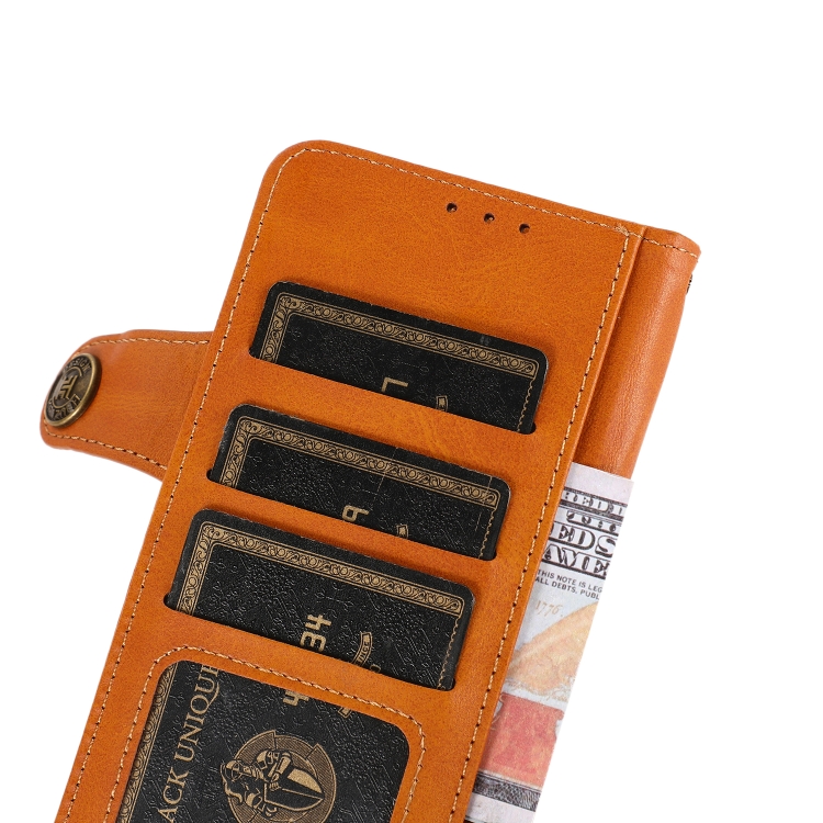 KHAZNEH KHAZNEH Samsung Galaxy S22 Fodral Läder Brun