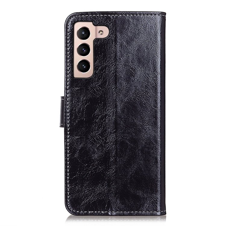  Samsung Galaxy S22 Fodral Retro Crazy Horse Svart