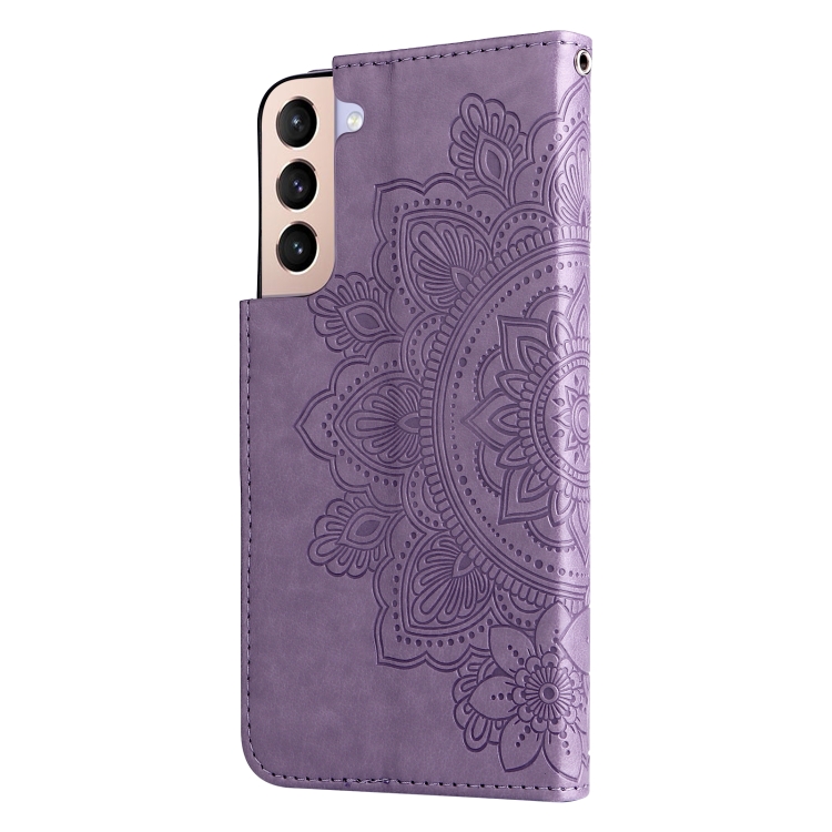  Samsung Galaxy S22 Fodral Mandala Blomma Lila