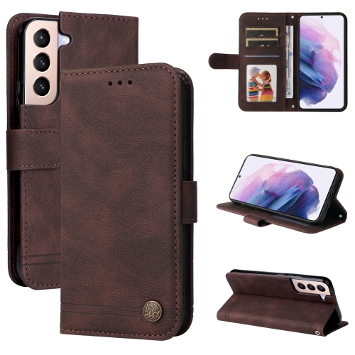  Samsung Galaxy S22 Fodral Skin Touch Brun