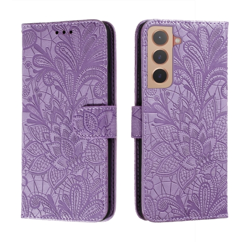  Samsung Galaxy S22 Fodral Flower Textur Lila
