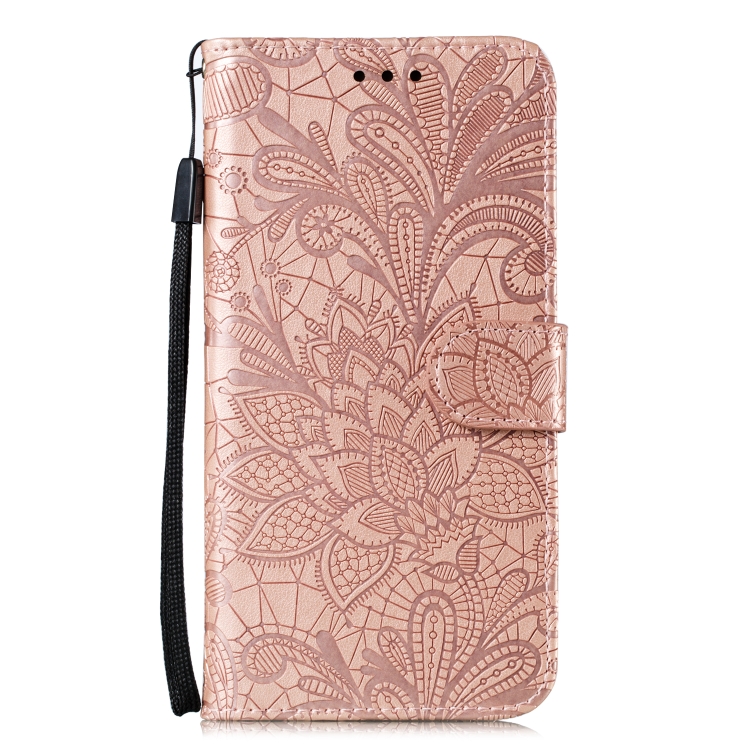  Samsung Galaxy S22 Fodral Flower Textur Roséguld
