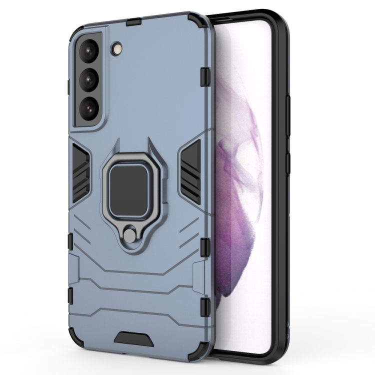  Samsung Galaxy S22 Skal Hybrid Ring Armor Navy Blue