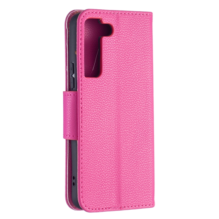  Samsung Galaxy S22 Fodral Litchi Shark Rosa