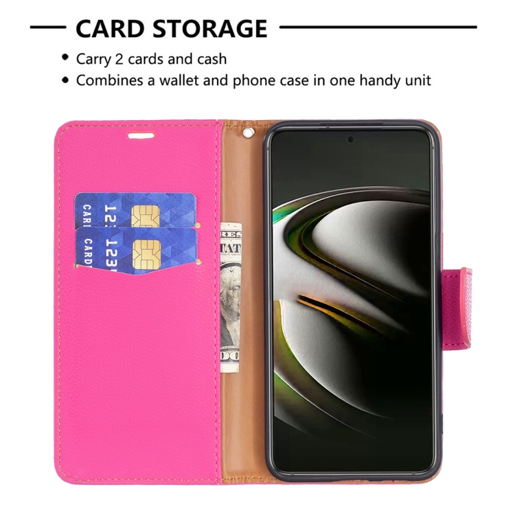  Samsung Galaxy S22 Fodral Litchi Shark Rosa