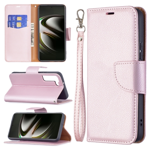  Samsung Galaxy S22 Fodral Litchi Shark Roséguld