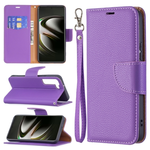  Samsung Galaxy S22 Fodral Litchi Shark Lila
