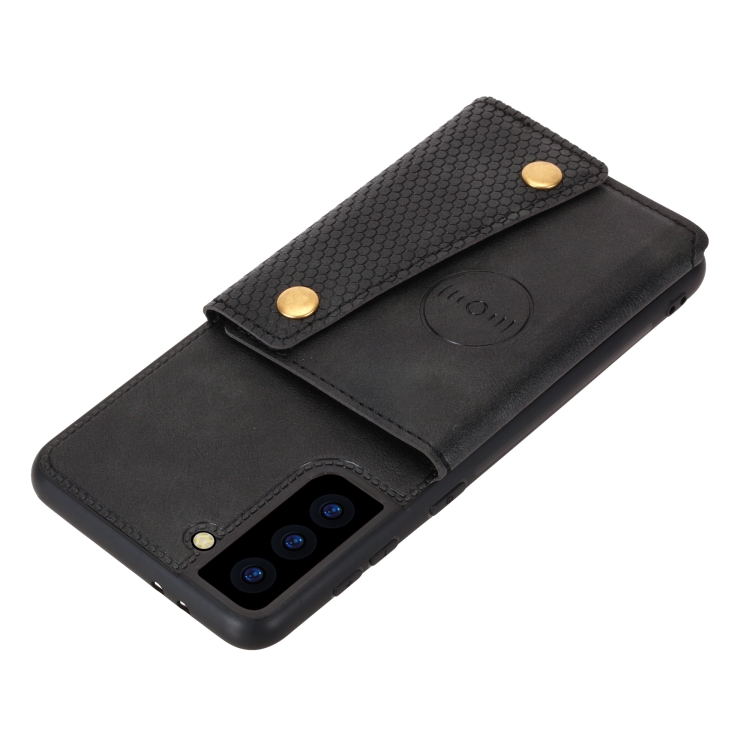  Samsung Galaxy S22 Skal Med Kortfack Och Magnet Svart