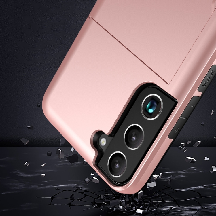  Samsung Galaxy S22 Skal Hybrid Kortfack Mörk Grön