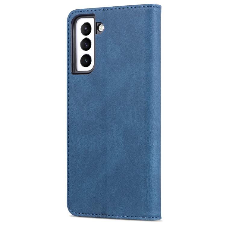 AZNS AZNS Samsung Galaxy S22 Fodral Skin Touch Läder Blå