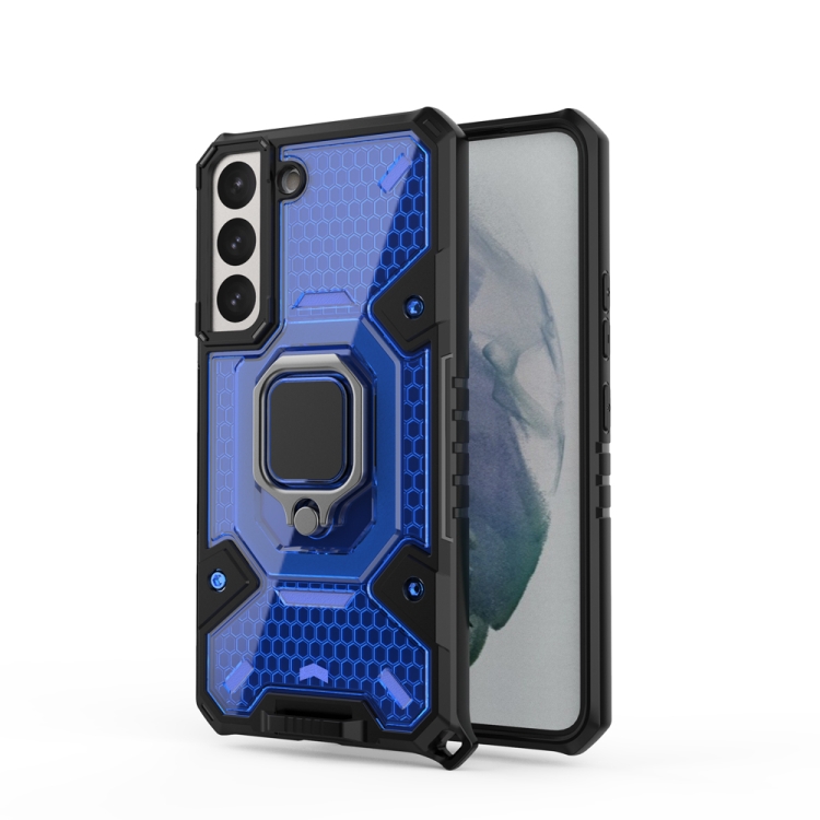  Samsung Galaxy S22 Skal Ring Shockproof Hybrid Blå