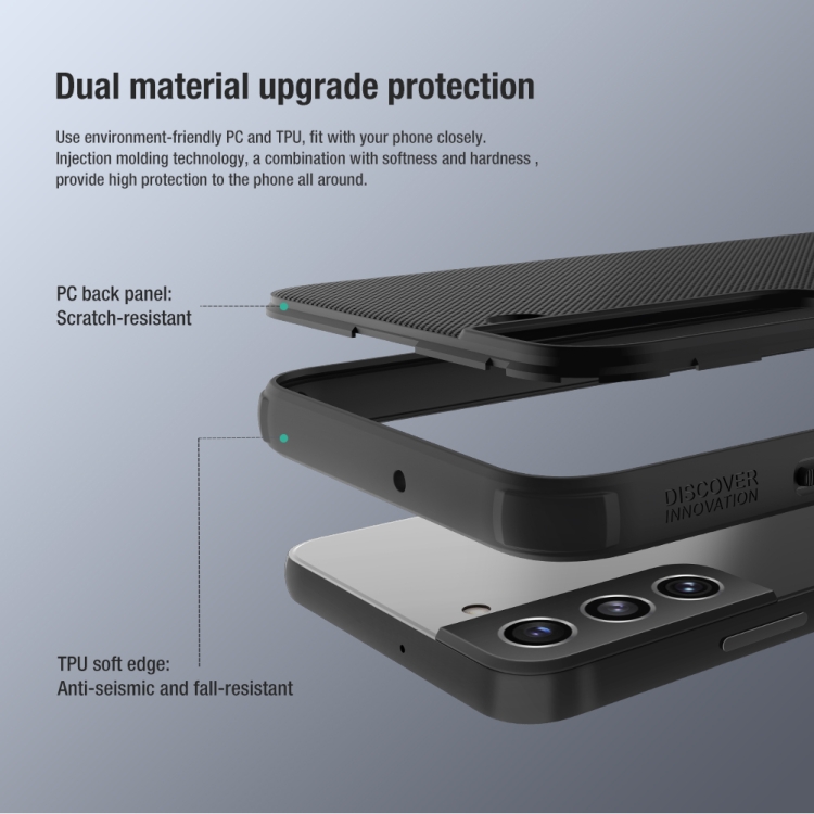 NILLKIN NILLKIN Samsung Galaxy S22 Skal Frosted Shield Blå