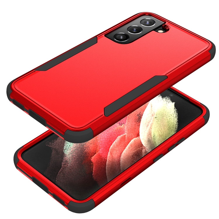  Samsung Galaxy S22 Skal Hybrid Shockproof Röd/Svart