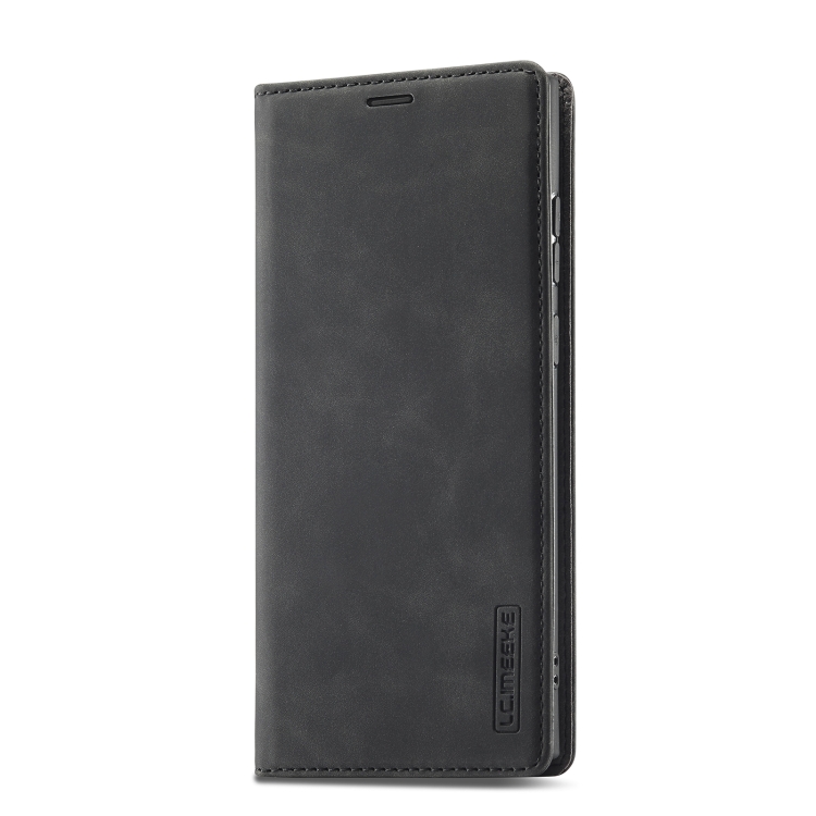 LC.IMEEKE LC.IMEEKE Samsung Galaxy S22 Fodral Flip Retro Läder Svart