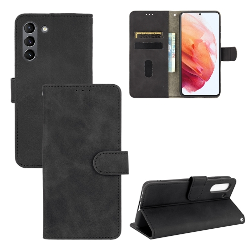  Samsung Galaxy S21 FE Fodral Skin Touch Läder Svart